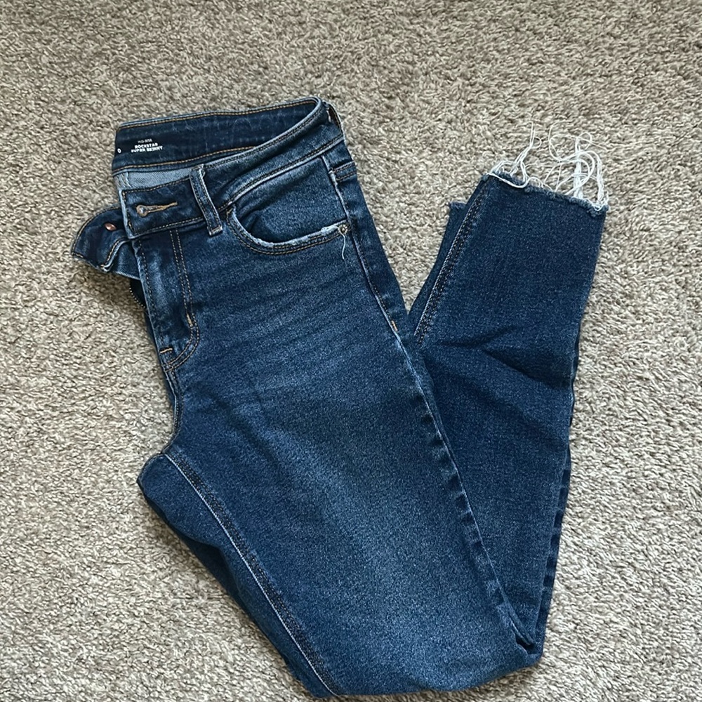 Old Navy Rockstar Mid Rise SZ 0